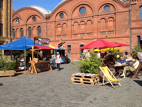 street food market dans la Kulturbraurei